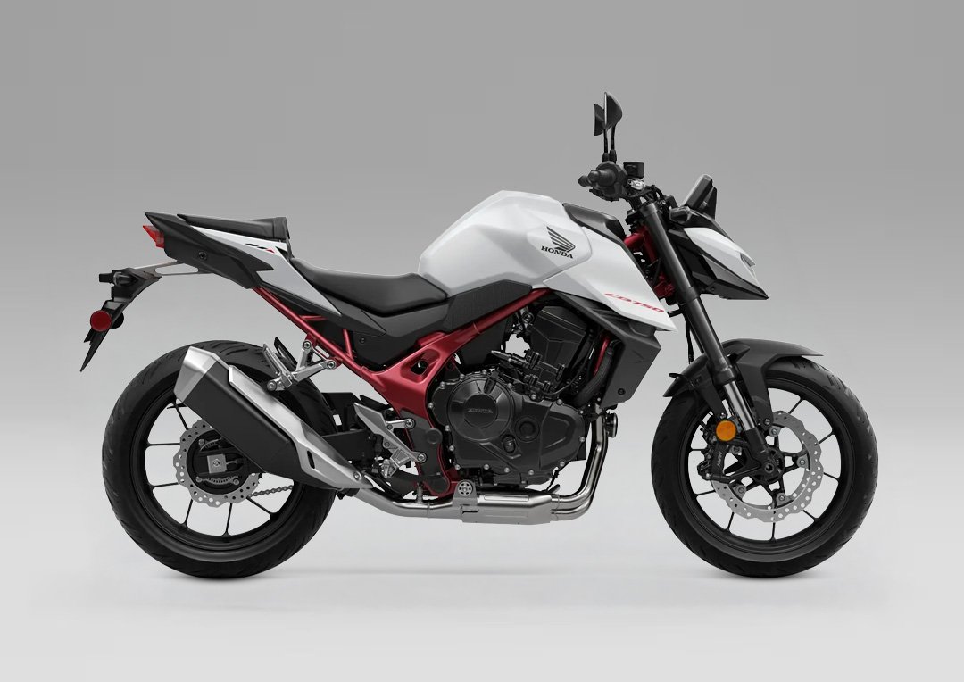 Honda CB750 Hornet 2026, moto naked negro, vista lateral